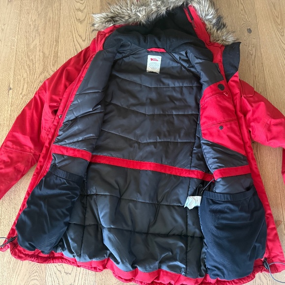 Fjallraven Nuuk Insulated Parka Waterproof Winter Coat Jacket, Acorn, Women's M - Picture 2 of 6